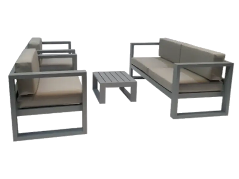 Juego ATENEA con 2 individuales, doble y mesa de 67x67x31 Juego ATENEA con 2 individuales, doble y mesa de 67x67x31