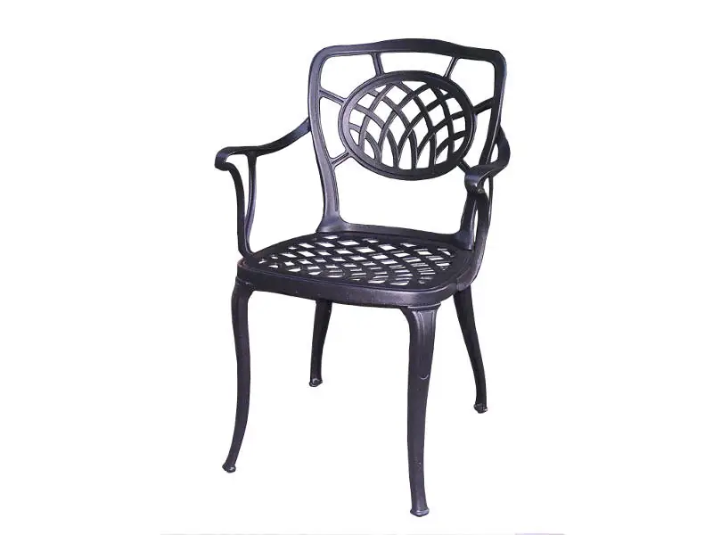 Sillón AGADIR de fundición de aluminio.