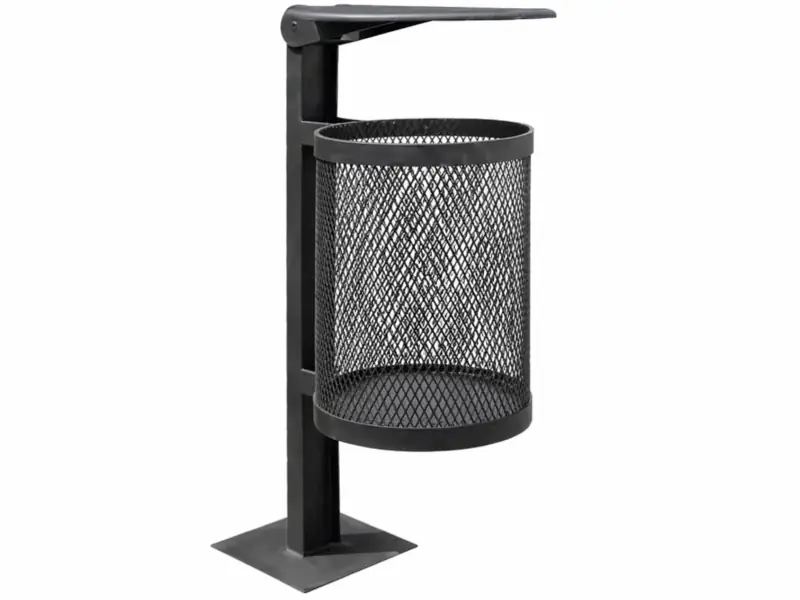 Cesto Buenos Aires con pata de lateral y tapa rebatible