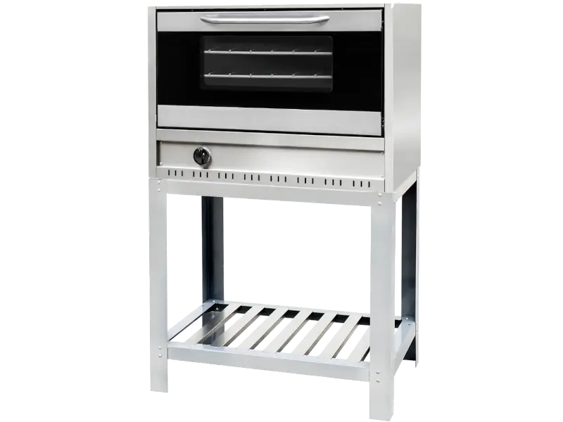 Horno Semi Industrial CF Deluxe con puerta de vidrio y Base con estante inferior