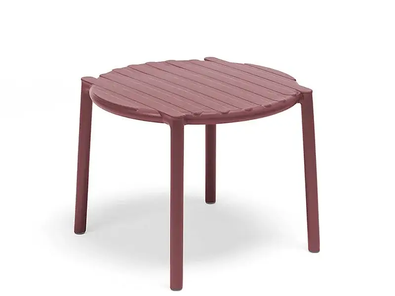 Mesa Doga apilable de Nardi color Marsala