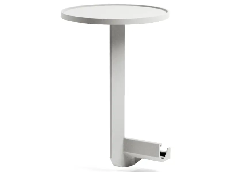 Mesa Maximo redonda de 33cm de Nardi color Gesso