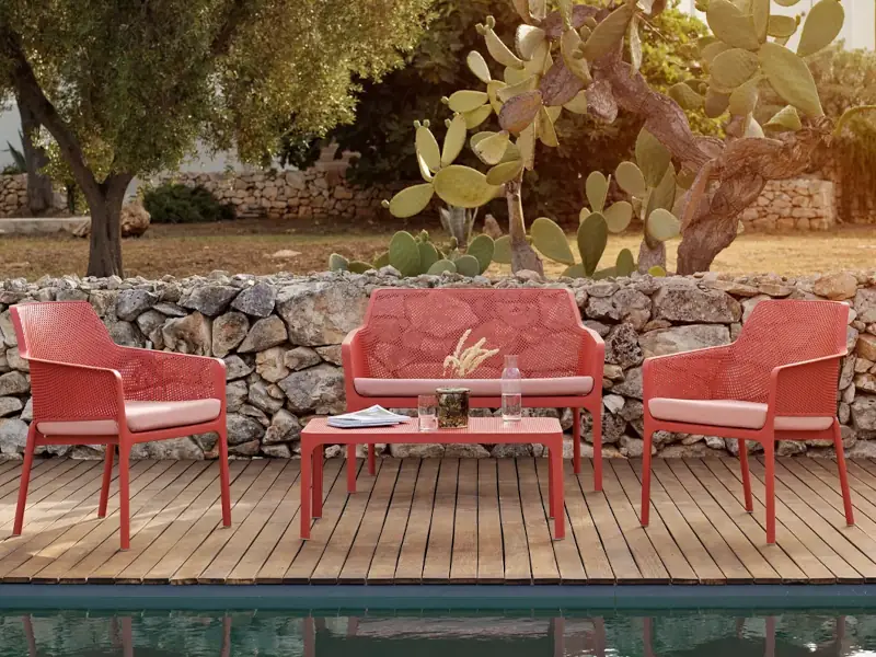 Living NET RELAX en color coral de Nardi