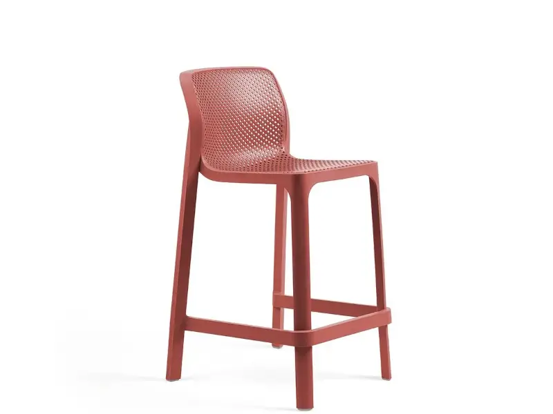 Banqueta / Taburete Net Stool Mini de Nardi color Corallo