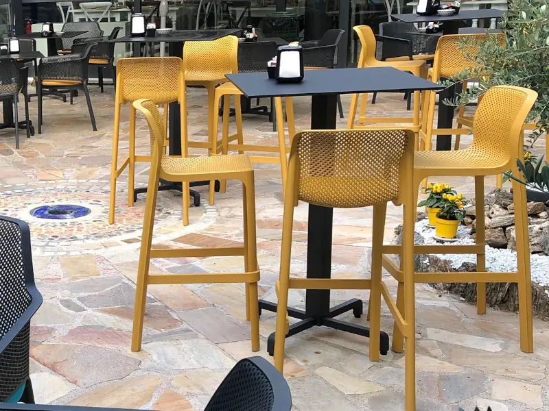 Nardi - Taburete NET STOOL color Senape (Mostaza)
