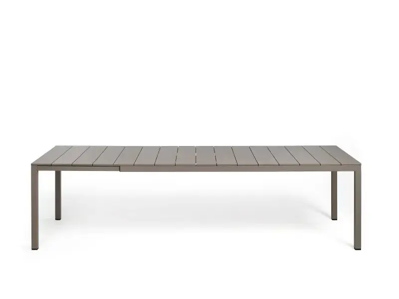 Mesa Nardi Rio 210 con estructura color Tortora
