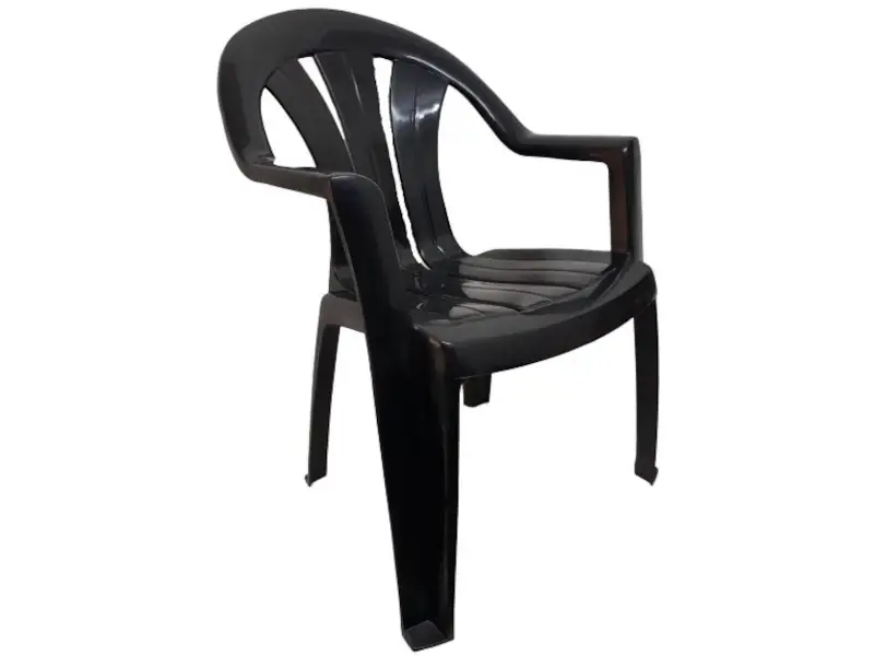 Sillón ancho apilable reforzado con apoya brazos