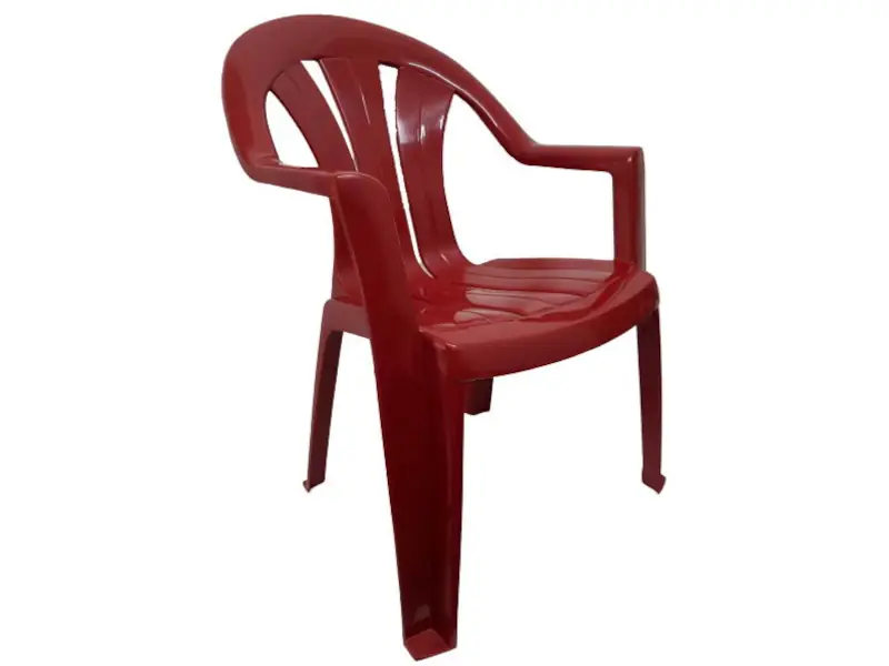 Sillón ancho apilable reforzado con apoya brazos