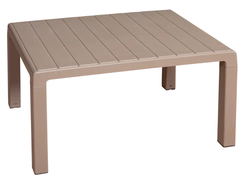 Mesa de resina de 78x53x42 cm.