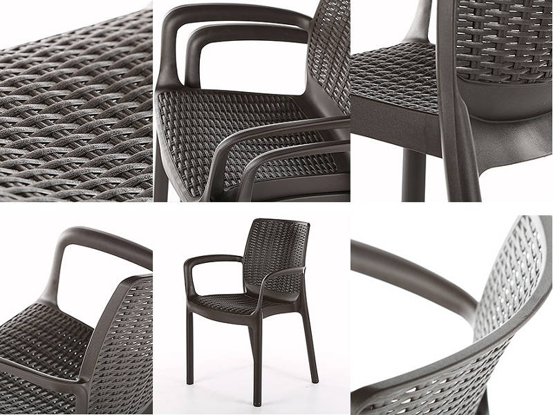 Detalle del tejido en sillas