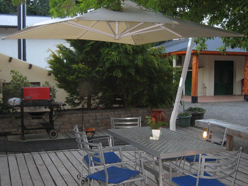 Parasol con soporte lateral reforzado cuadrado de 3x3m