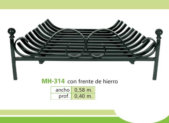 Morillo de hierro Cuadrado con frente