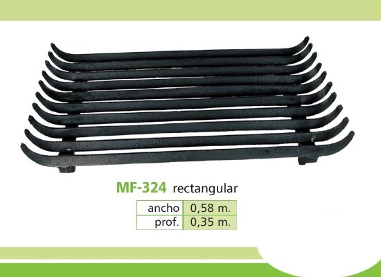 Morillo de fundicion Rectangular