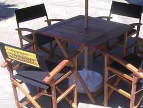 Mesa plegable de madera de 70x70 cm