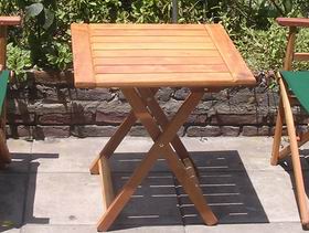 Mesa plegable de madera de 60x60 cm