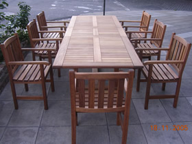 Juego Mediterraneo Con mesa extensible