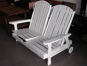Sillon Cama con apoya pies Doble color blanco
